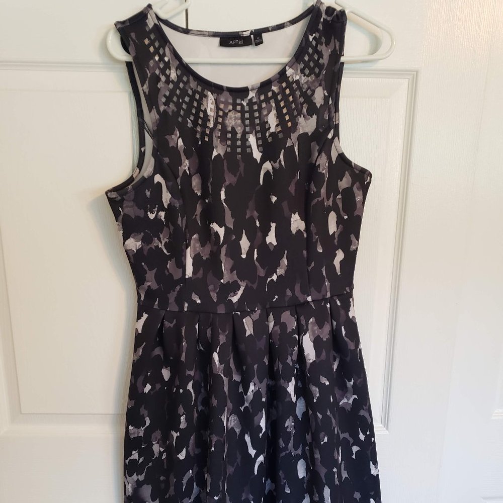 Apt. 9 Laser Cut Fit & Flare Scuba Dress